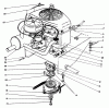 Rasenmäher Antrieb 30180 - Toro Mid-Size ProLine Traction Unit, Gear Drive, 16 hp (SN: 490001 - 490730) (1994) Ersatzteile ENGINE ASSEMBLY