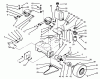 Rasenmäher Antrieb 30191 - Toro Mid-Size ProLine Traction Unit, Hydro Drive, 20 hp (SN: 690372 - 699999) (1996) Ersatzteile WHEEL ASSEMBLY & HYDRAULIC COMPONENTS