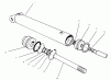 Rasen- und Garten Traktoren 30610 - Toro Groundsmaster 120 Tractor (SN: 690001 - 699999) (1996) Ersatzteile HYDRAULIC LLFT CYLINDER NO. 54-0150