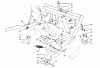 Rasen- und Garten Traktoren 30610 - Toro ProLine 120 Tractor (SN: 590001 - 591299) (1995) Ersatzteile PARKING BRAKE & LIFT FRAME ASSEMBLY