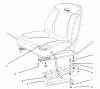 Rasen- und Garten Traktoren 30610 - Toro ProLine 120 Tractor (SN: 590001 - 591299) (1995) Ersatzteile SEAT ASSEMBLY