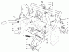 Rasen- und Garten Traktoren 30611 - Toro Groundsmaster 120 Tractor (SN: 990001 - 999999) (1999) Ersatzteile PARKING BRAKE AND LIFT FRAME ASSEMBLY