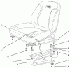 Rasen- und Garten Traktoren 30611 - Toro Groundsmaster 120 Tractor (SN: 990001 - 999999) (1999) Ersatzteile SEAT ASSEMBLY