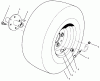 Rasen- und Garten Traktoren 30612 - Toro Groundsmaster 120 Tractor (SN: 990001 - 999999) (1999) Ersatzteile FRONT WHEEL ASSEMBLY