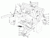 Rasen- und Garten Traktoren 30612 - Toro Groundsmaster 120 Tractor (SN: 220000001 - 220999999) (2002) Ersatzteile PARKING BRAKE AND LIFT FRAME ASSEMBLY