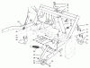 Rasen- und Garten Traktoren 30612 - Toro Groundsmaster 120 Tractor (SN: 890001 - 899999) (1998) Ersatzteile PARKING BRAKE & LIFT FRAME ASSEMBLY