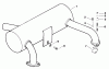 Rasen- und Garten Traktoren 30718 - Toro ProLine 118 (SN: 3900001 - 3999999) (1993) Ersatzteile EXHAUST