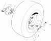 Rasen- und Garten Traktoren 30718 - Toro ProLine 118 (SN: 3900001 - 3999999) (1993) Ersatzteile FRONT WHEEL ASSEMBLY