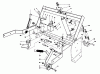 Rasen- und Garten Traktoren 30754 - Toro Groundsmaster 117 Tractor (SN: 6000001 - 6000401) (1986) Ersatzteile PARKING BRAKE & LIFT FRAME ASSEMBLY