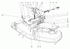 Rasen- und Garten Traktoren 30775 - Toro Groundsmaster 52 (SN: 100001 - 199999) (1981) Ersatzteile DECK COVERS AND GEAR BOX