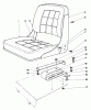 Rasen- und Garten Traktoren 30775 - Toro Groundsmaster 52 (SN: 300001 - 399999) (1983) Ersatzteile SEAT KIT NO. 30764