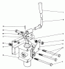 Rasen- und Garten Traktoren 30798 - Toro Groundsmaster 220 (SN: 0000001 - 0999999) (1990) Ersatzteile VALVE & LEVER ASSEMBLY