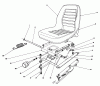 Rasen- und Garten Traktoren 30798 - Toro Groundsmaster 220 (SN: 2000001 - 2999999) (1992) Ersatzteile DELUXE SEAT KIT MODEL NO. 30772