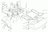 Rasen- und Garten Traktoren 74120 (616-Z) - Toro Tractor (SN: 590001 - 599999) (1995) Ersatzteile FENDERS & FLOOR PAN ASSEMBLY