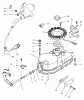 Rasen- und Garten Traktoren 74120 (616-Z) - Toro Tractor (SN: 590001 - 599999) (1995) Ersatzteile GEARCASE & IGNITION ASSEMBLY