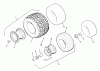 Rasen- und Garten Traktoren 74140 (724-Z) - Toro Tractor (SN: 690001 - 699999) (1996) Ersatzteile WHEELS AND TIRES
