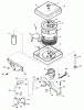 Rasen- und Garten Traktoren R1-24OE02 - Toro 724-Z Tractor (SN: 1000001 - 1999999) (1991) Ersatzteile AIR CLEANER AND CARBURETOR