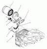 Rasen- und Garten Traktoren Y1-16OEE4 - Toro 616-Z Tractor (SN: 2000001 - 2999999) (1992) Ersatzteile OIL FILTER ASSEMBLY