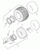 Rasen- und Garten Traktoren Z1-24OE05 - Toro 724-Z Tractor (SN: 2000001 - 2999999) (1992) Ersatzteile WHEELS AND TIRES