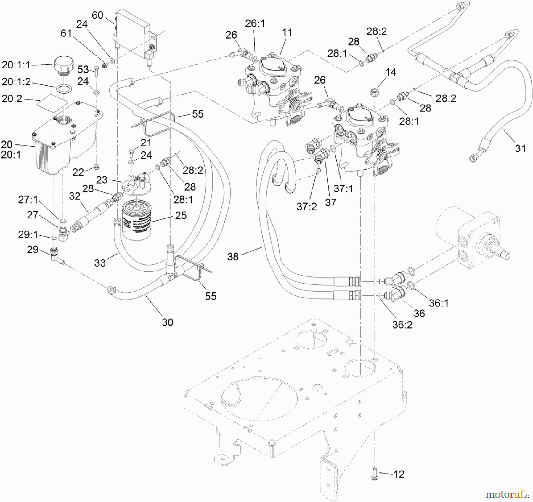 Mäher, Stand-on 74583 - Toro GrandStand Mower, 60