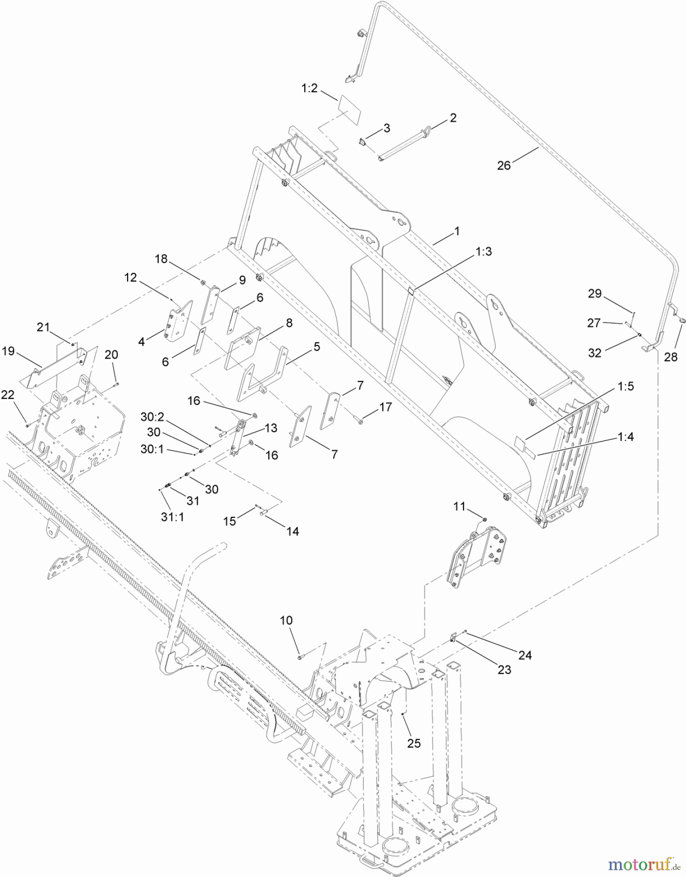  Zubehör 23825 - Toro 4045 Directional Drill (SN: 314000001 - 314999999) (2014) ROD BOX ASSEMBLY