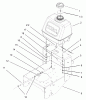 Rasenmäher für Großflächen 30320 - Toro Mid-Size ProLine Mower, T-Bar, Gear Drive, 15 hp, 44" Side Discharge Deck (SN: 230000001 - 230999999) (2003) Ersatzteile FUEL TANK ASSEMBLY