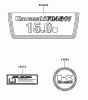 Rasenmäher für Großflächen 30526 - Toro Mid-Size ProLine Mower, Pistol Grip, Hydro Drive, 15 hp, 48" Side Discharge Deck (SN: 220000001 - 220999999) (2002) Ersatzteile LABEL ASSEMBLY KAWASAKI FH451V-BS04