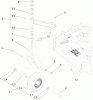 Rasenmäher für Großflächen 30696 - Toro Commercial 40" Walk-Behind Mower, Fixed Deck, T-Bar, Gear Drive, TURBO FORCE Cutting Unit (SN: 260000001 - 260999999) (2006) Ersatzteile CASTER ASSEMBLY