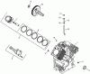 Zerto-Turn Mäher 74239 (Z500) - Toro Z Master Mower, 52" TURBO FORCE Side Discharge Deck (SN: 250000001 - 250999999) (2005) Ersatzteile CRANKCASE ASSEMBLY KOHLER CH23S 76584