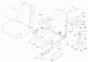 Zerto-Turn Mäher 74246 (Z557) - Toro Z Master Mower, 60" TURBO FORCE Side Discharge Deck (SN: 240000001 - 240999999) (2004) Ersatzteile SEAT ASSEMBLY NO. 107-1867