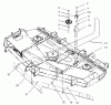 Zerto-Turn Mäher 74259 (Z288E) - Toro Z Master Mower, 72" SFS Side Discharge Deck (SN: 230000001 - 230999999) (2003) Ersatzteile BELT AND IDLER ARM ASSEMBLY