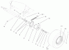 Compact Utility Loaders 22302 - Toro Dingo 220-D Traction Unit (SN: 990001 - 999999) (1999) Ersatzteile FRONT WHEEL ASSEMBLY