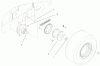 Compact Utility Loaders 22302TE - Toro Dingo 220-D Traction Unit (SN: 990001 - 999999) (1999) Ersatzteile REAR WHEEL ASSEMBLY