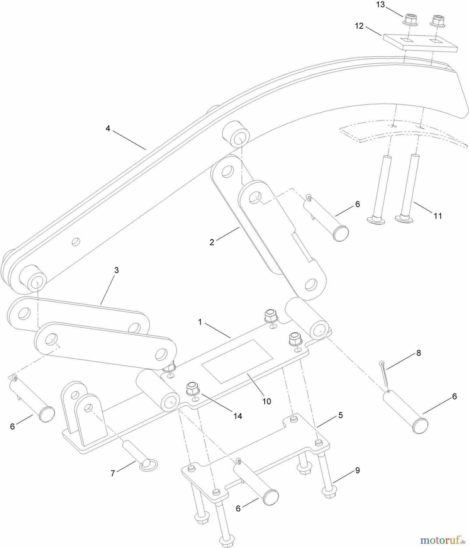  Zubehör 25404E - Toro 24in Crumber Kit, Trencher for Pro Sneak 360 Vibratory Plow CRUMBER ASSEMBLY NO. AU107246