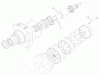 Compact Utility Loaders 22303 - Toro Dingo 320-D Traction Unit (SN: 200000501 - 200999999) (2000) Ersatzteile HYDRAULIC MOTOR ASSEMBLY NO. 99-3052