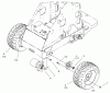 Compact Utility Loaders 22303 - Toro Dingo 320-D Traction Unit (SN: 200000501 - 200999999) (2000) Ersatzteile WHEEL AND MOTOR ASSEMBLY
