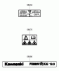 Zerto-Turn Mäher 74408TE (Z334) - Toro Z Master Mower, 86cm 7-Gauge Side Discharge Deck (SN: 270000701 - 270999999) (2007) Ersatzteile LABEL ASSEMBLY KAWASAKI FH580V-AS50-R