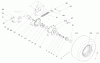 Compact Utility Loaders 22304 - Toro Dingo 222 Traction Unit (SN: 200000001 - 200999999) (2000) Ersatzteile FRONT WHEEL ASSEMBLY