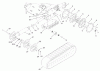 Compact Utility Loaders 22307 - Toro Dingo TX 425 Wide Track Compact Utility Loader (SN: 220000401 - 220999999) (2002) Ersatzteile TRACK AND TRACTION ASSEMBLY