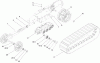 Compact Utility Loaders 22307 - Toro Dingo TX 425 Wide Track Compact Utility Loader (SN: 250000401 - 250999999) (2005) Ersatzteile TRACK AND TRACTION ASSEMBLY