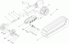 Compact Utility Loaders 22307 - Toro Dingo TX 425 Wide Track Compact Utility Loader (SN: 260000001 - 260999999) (2006) Ersatzteile TRACK AND TRACTION ASSEMBLY