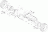 Compact Utility Loaders 22317 - Toro Dingo 220 Compact Utility Loader (SN: 313000001 - 313999999) (2013) Ersatzteile FRONT WHEEL ASSEMBLY