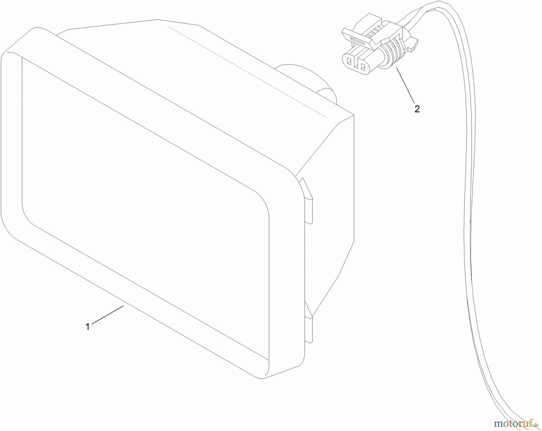  Zubehör 25464E - Toro Work Light Kit, RT1200 Trencher WORK LIGHT ASSEMBLY