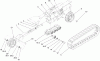 Compact Utility Loaders 22319 - Toro Dingo TX 525 Compact Utility Loader (SN: 270000001 - 270000400) (2007) Ersatzteile TRACK AND TRACTION ASSEMBLY