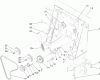 Compact Utility Loaders 22322 - Toro Dingo TX 427 Wide Track Compact Utility Loader (SN: 290000001 - 290999999) (2009) Ersatzteile LOADER TOWER AND PULLEY ASSEMBLY
