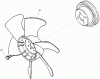 Compact Utility Loaders 22324 - Toro Dingo TX 525 Wide Track Compact Utility Loader (SN: 290000001 - 290000500) (2009) Ersatzteile FAN ASSEMBLY