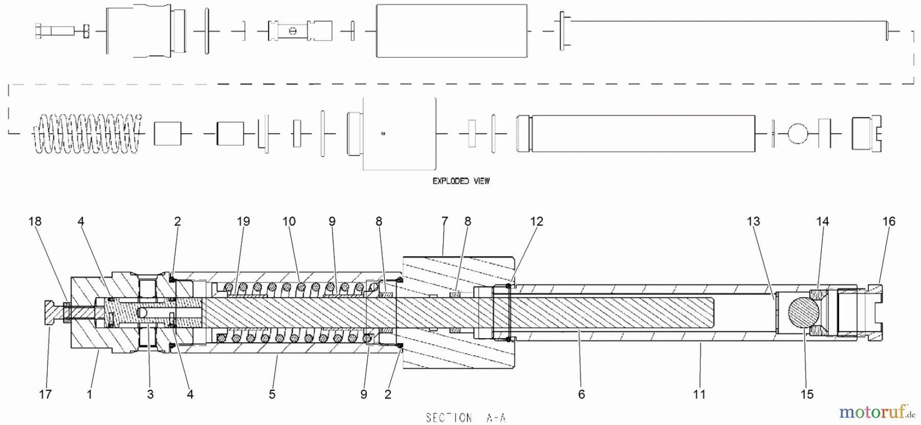  Zubehör DD2024 - Toro EarthPro Directional Drill (2007) PUMP, HYDRAULIC GREASE CARTRIDGE